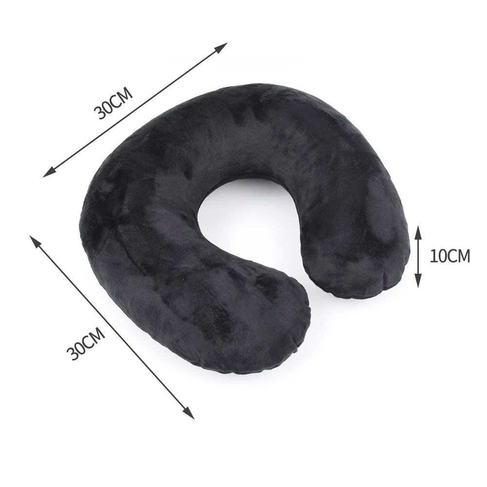 AirComfort – Inflatable Travel Pillow with Velvet Cover
