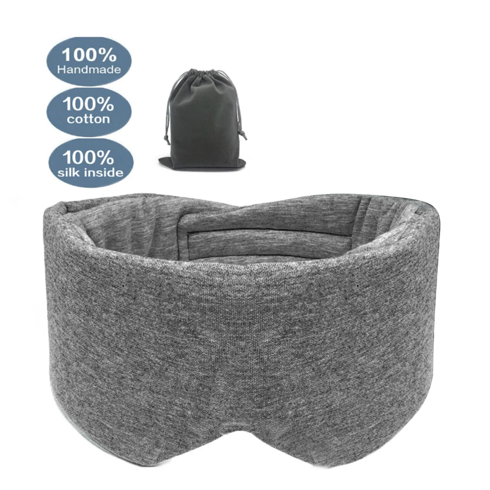 SleepEase - Antifaz 100% de seda de algodón para dormir