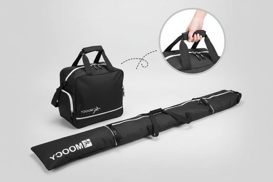 SnowTravel Set - Set 2 en 1 bolsa esquís/snowboard y bolsa accesorios