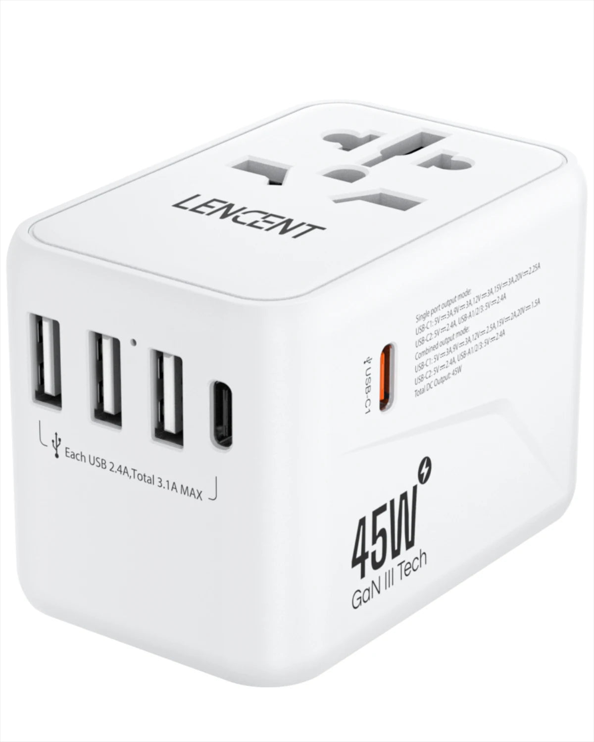PowerWorld – Universal Adapter with Fast Charging