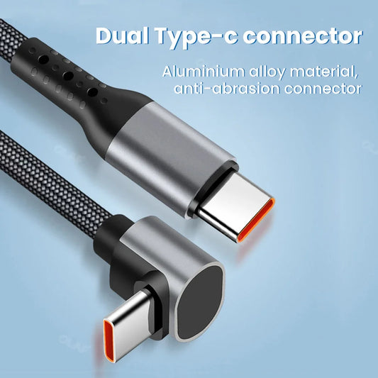 FlexiCharge - Cable USB Tipo C 90 Grados