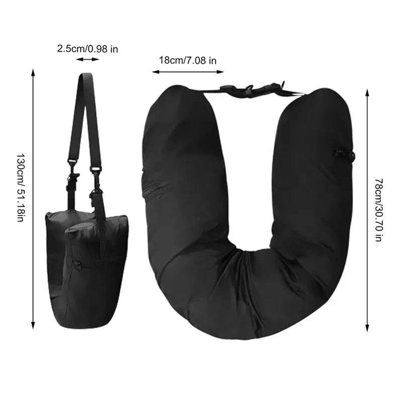 FlexiPack – Almohada de Viaje Rellenable y Bolsa Organizadora 2 en 1