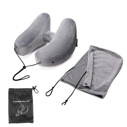 CloudRest – Inflatable Travel Pillow with Hood
