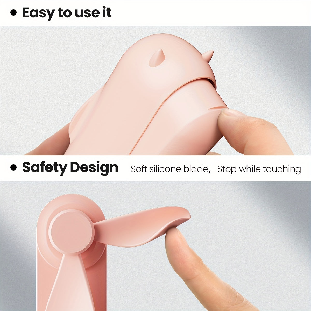 BreezeGo – Mini Ventilador Portátil Recargable