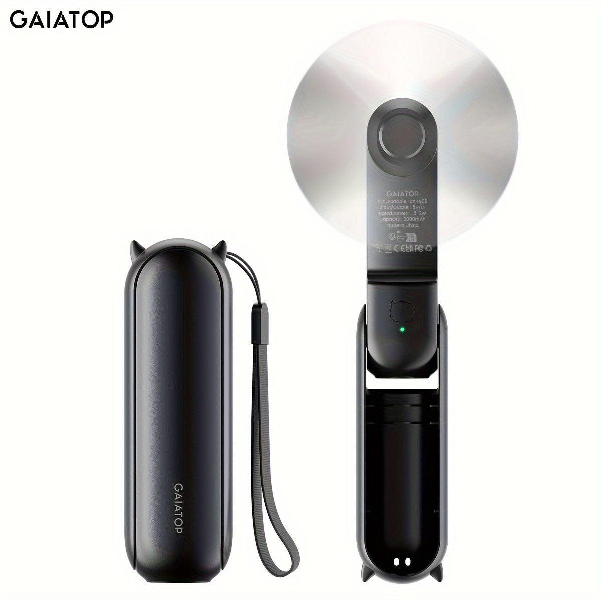 BreezeGo – Mini Ventilador Portátil Recargable