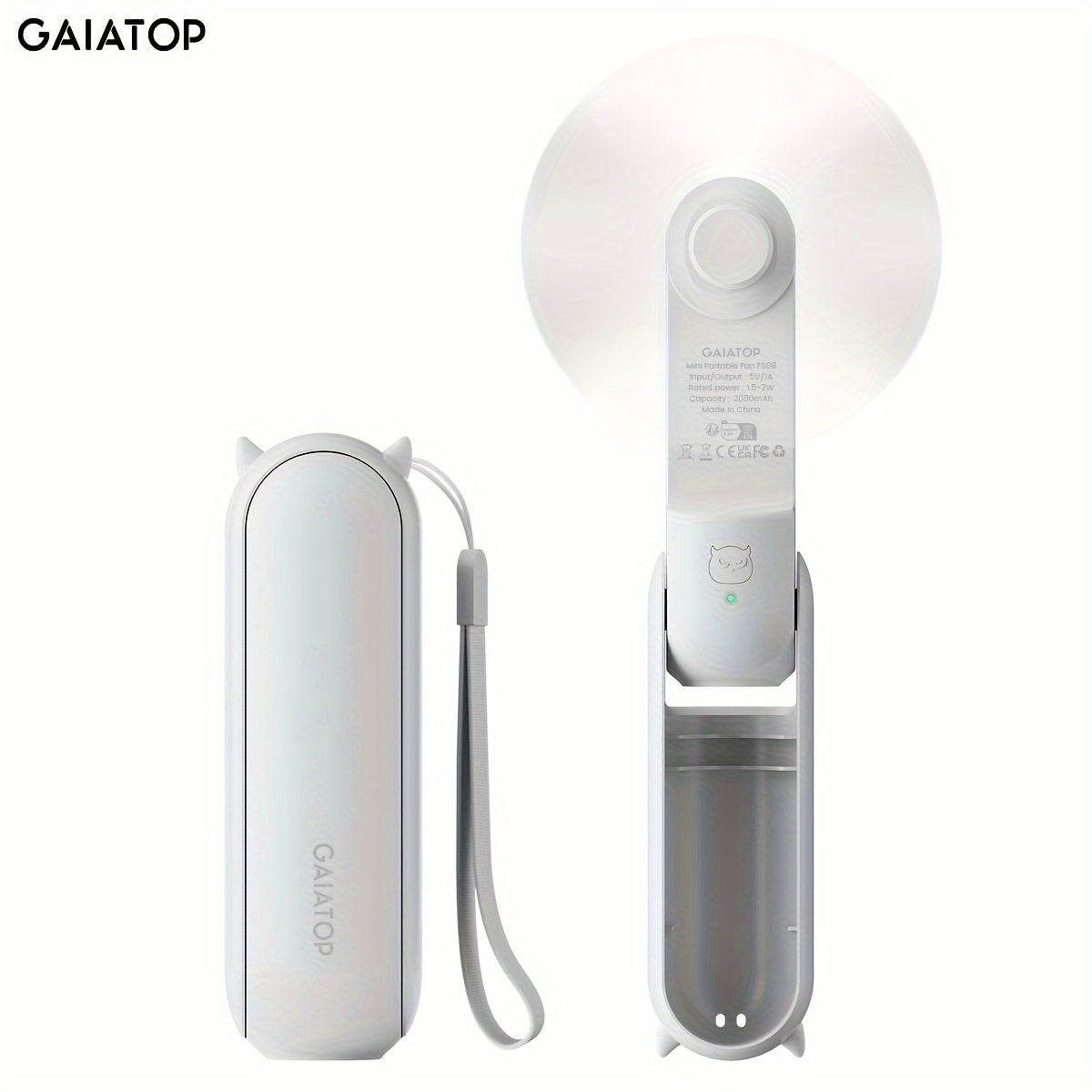 BreezeGo – Mini Ventilador Portátil Recargable