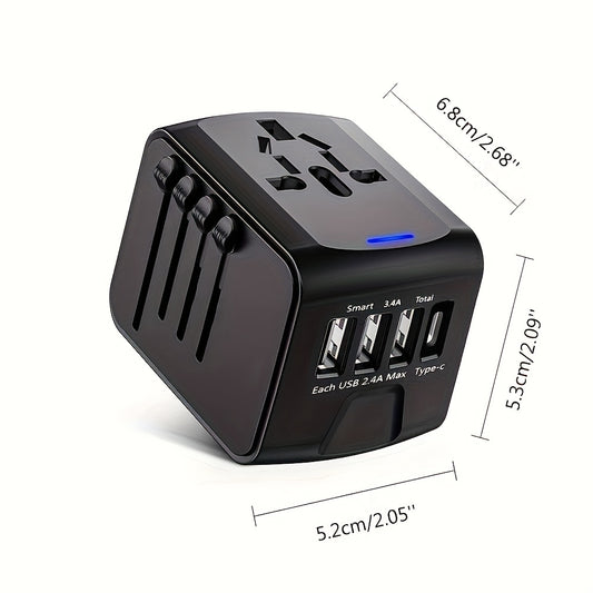WorldCharge– Adaptador Universal de Viaje con USB y Type-C