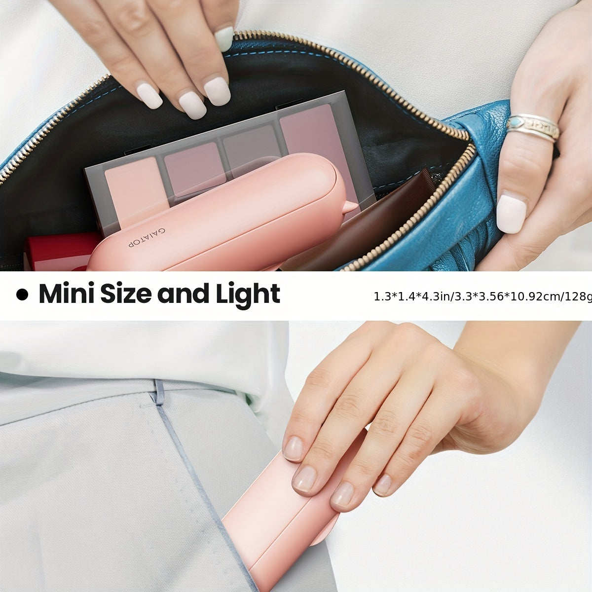 BreezeGo – Mini Ventilador Portátil Recargable