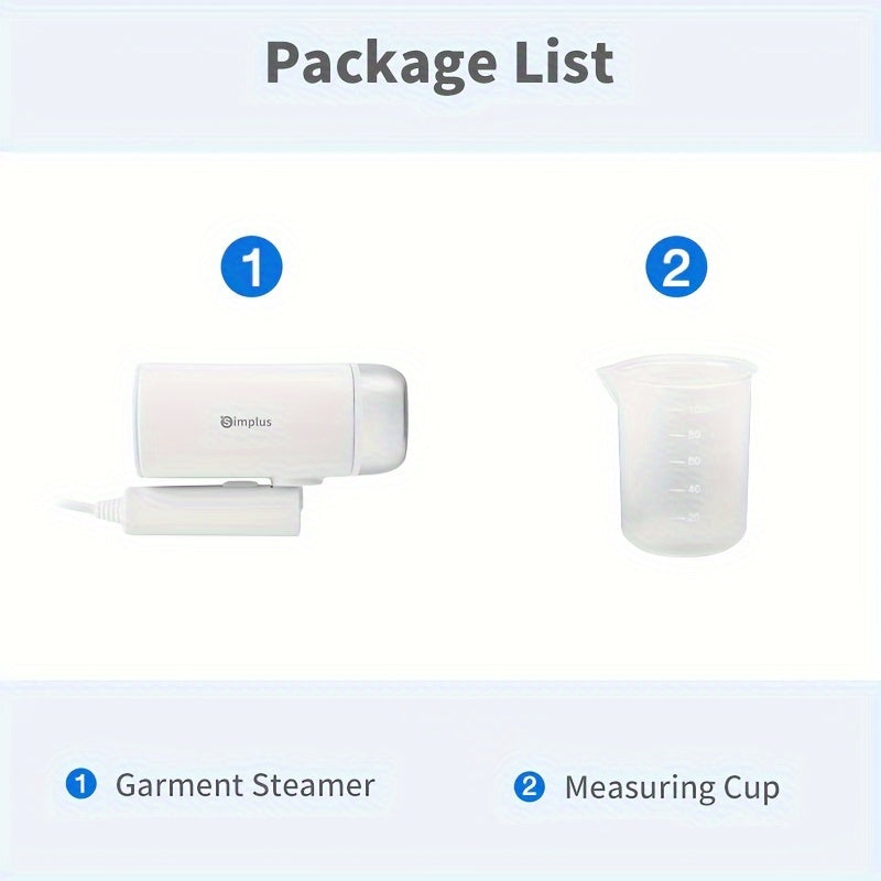 SteamGo– Plancha de Vapor Portátil Plegable 1200W