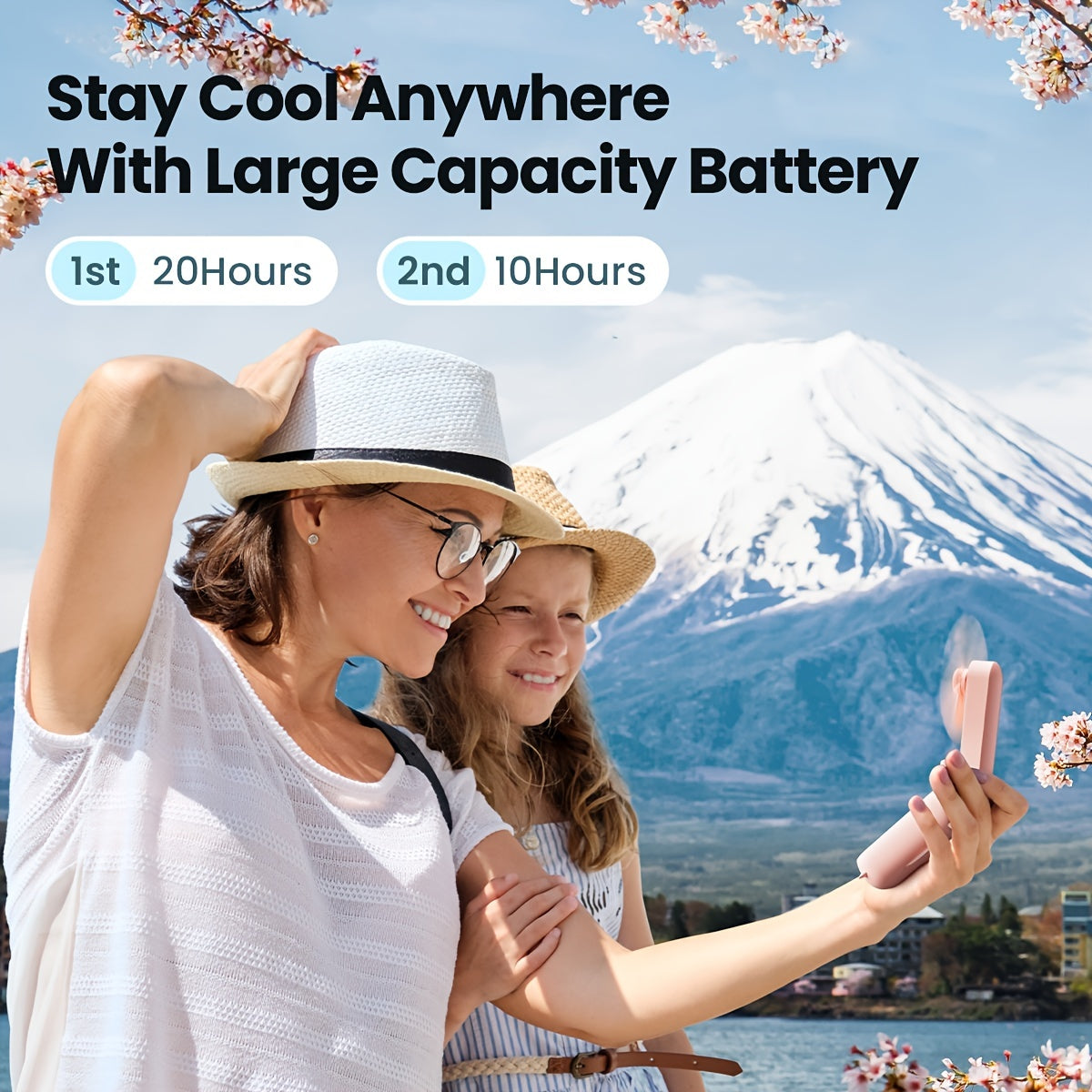 BreezeGo – Mini Ventilador Portátil Recargable