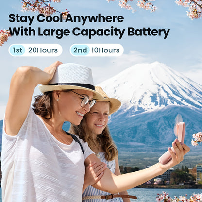 BreezeGo – Mini Ventilador Portátil Recargable