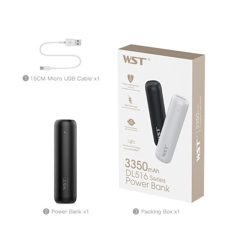 WST MiniCharge 3350 – Power Bank Ultraportátil con USB