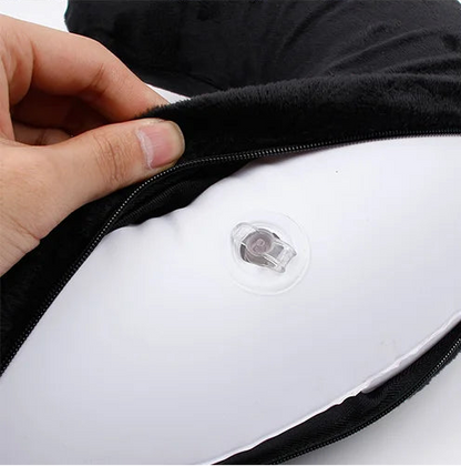 AirComfort – Inflatable Travel Pillow with Velvet Cover
