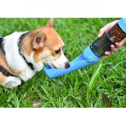 TravelFeeder – Botella de Agua y Comida para Perros y Gatos al Aire Libre