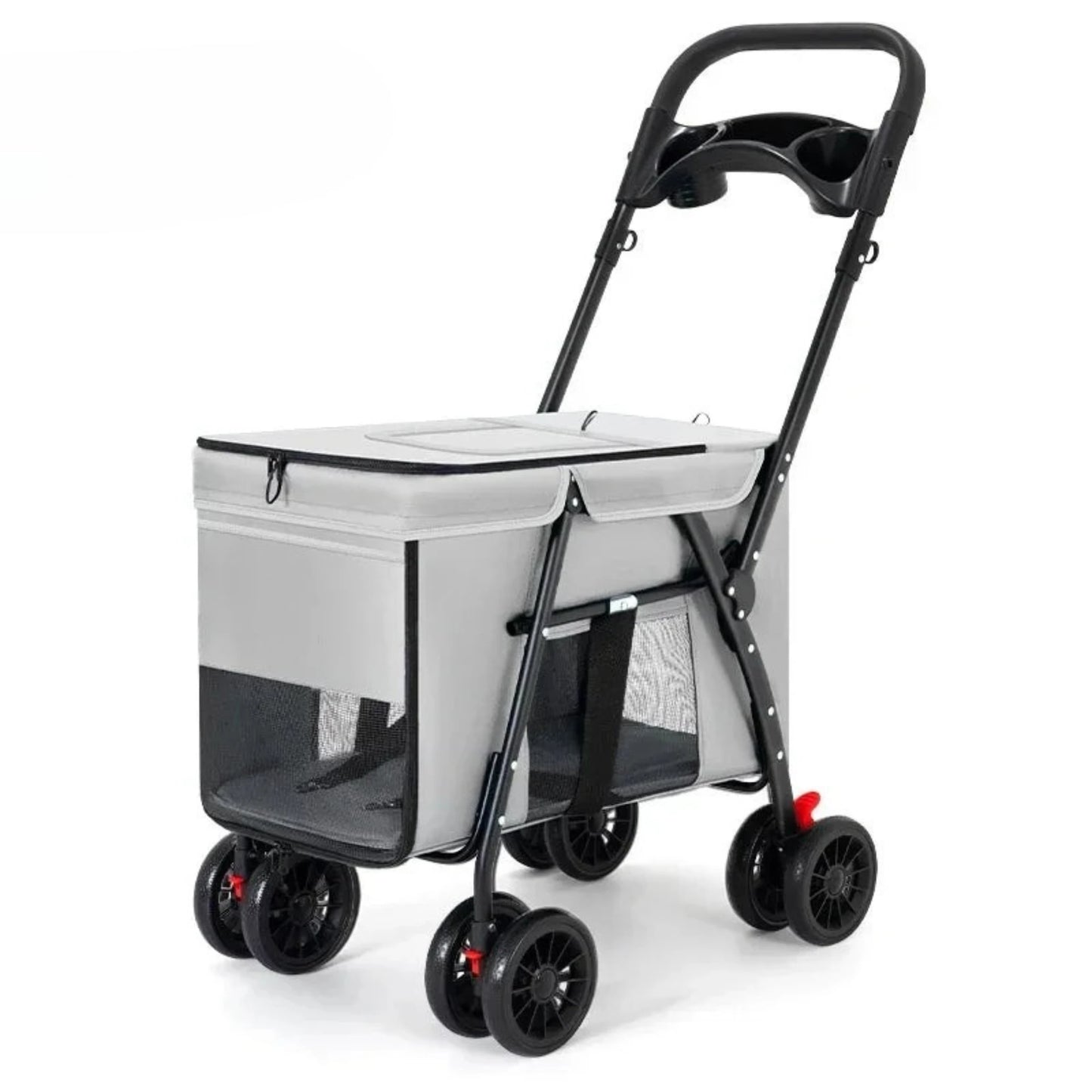 EasyRoll Pet Stroller – Carrito de Viaje Plegable para Perros y Gatos