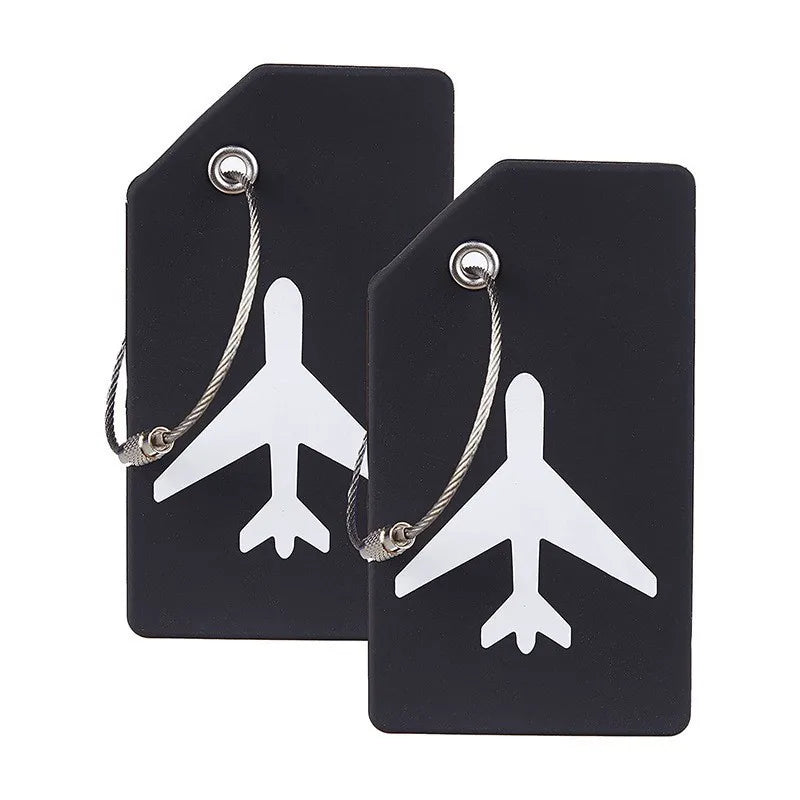 SwiftTag Duo – Etiquetas Minimalistas de Silicona para Equipaje (Pack de 2)