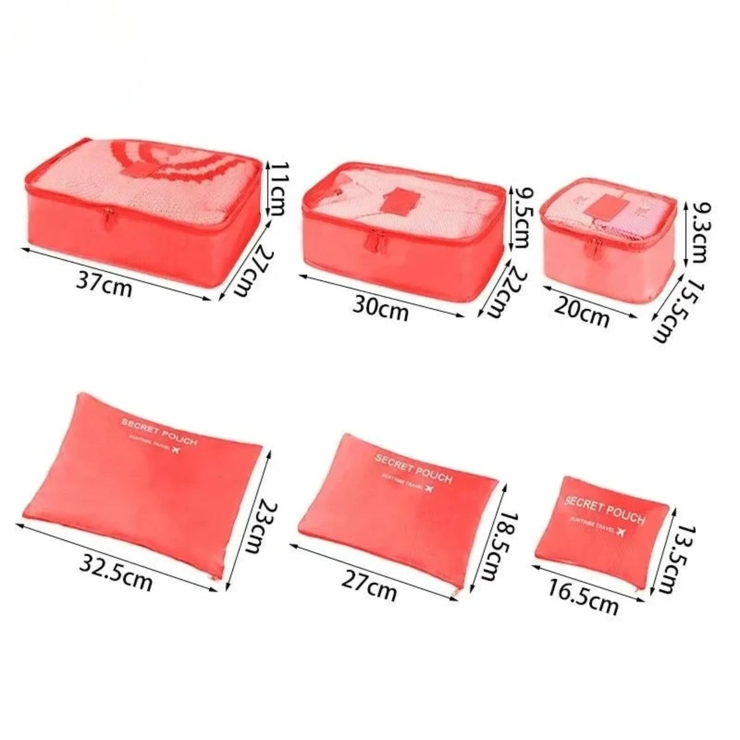Pack&Go - Set de Organizadores de Viaje XL de 6 Piezas