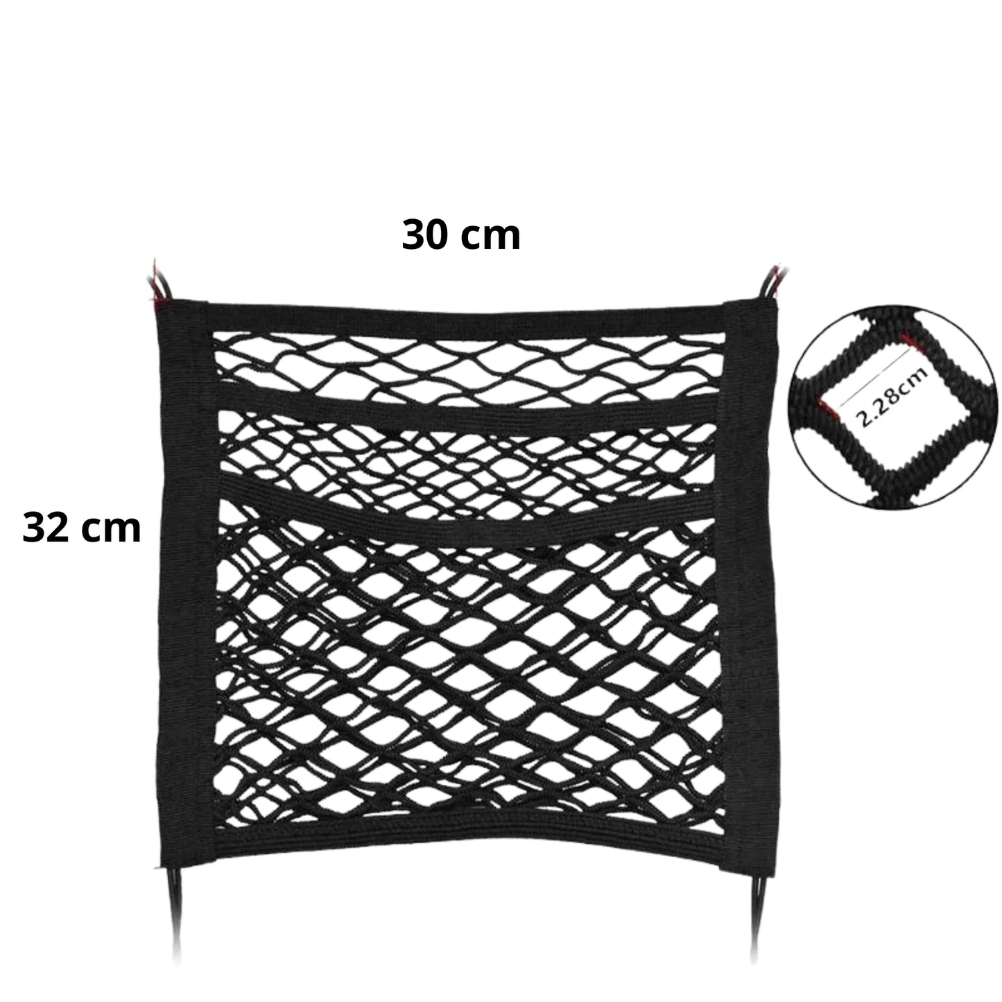 SafeRide Mesh – Barrera de Seguridad para Coche con Almacenamiento para Mascotas y Niños