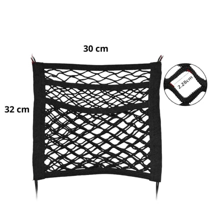 SafeRide Mesh – Barrera de Seguridad para Coche con Almacenamiento para Mascotas y Niños