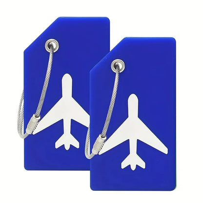 SwiftTag Duo – Etiquetas Minimalistas de Silicona para Equipaje (Pack de 2)