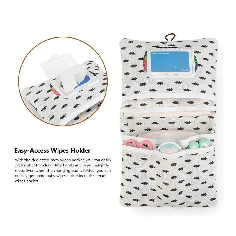 TinyTrek – Bolsa Organizador de Pañales para Bebé | Compacta, Plegable y Lista para Salir