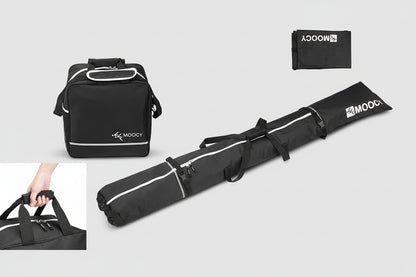 SnowTravel Set - Set 2 en 1 bolsa esquís/snowboard y bolsa accesorios
