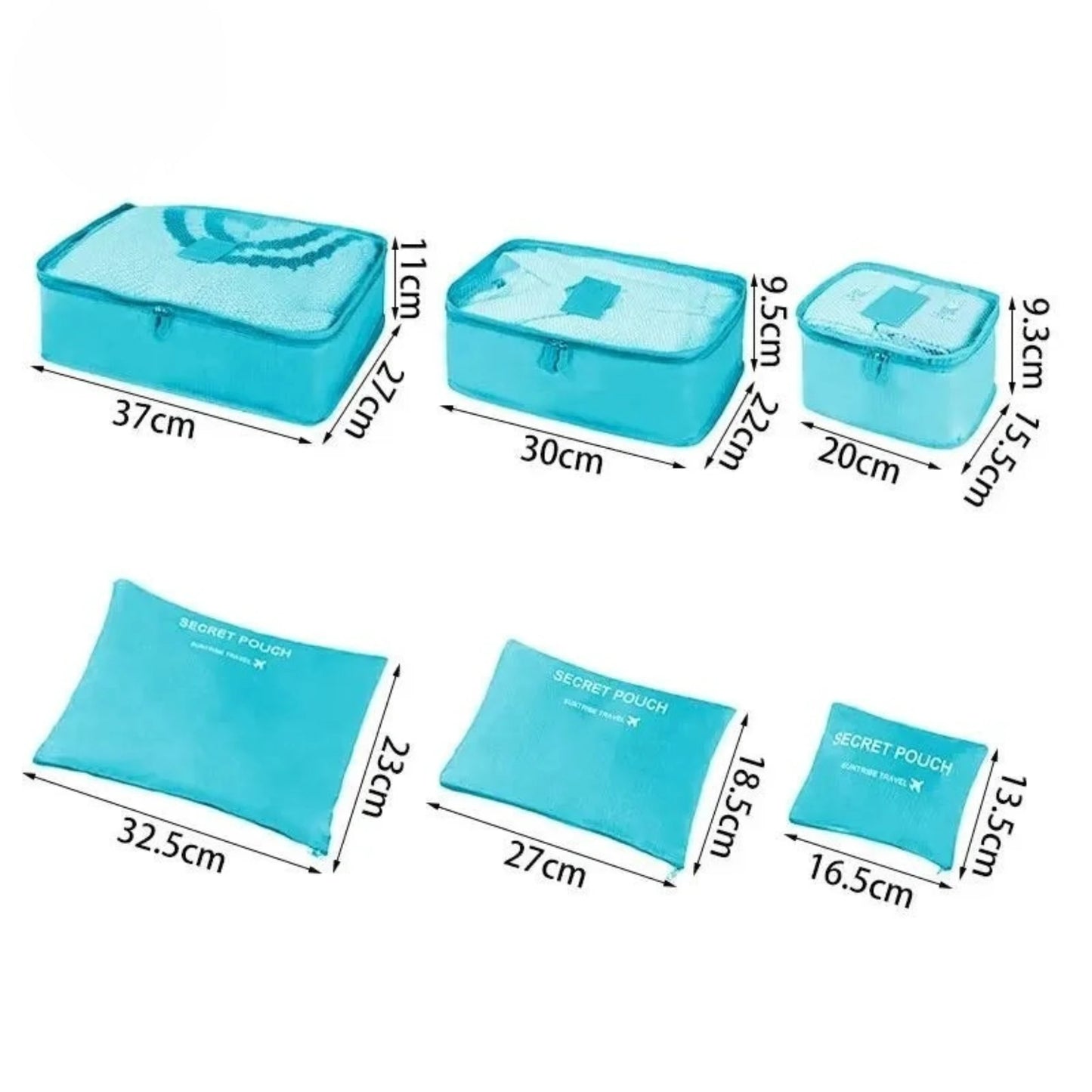 Pack&Go - Set de Organizadores de Viaje XL de 6 Piezas