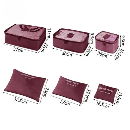 Pack&Go - Set de Organizadores de Viaje XL de 6 Piezas