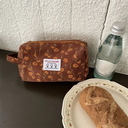 Velvet Bloom – Quilted Velvet Toiletry Bag