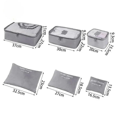 Pack&Go - Set de Organizadores de Viaje XL de 6 Piezas