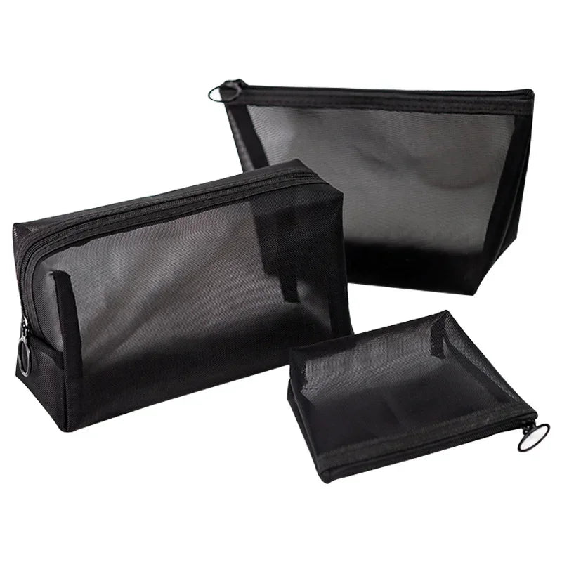 GlamMesh – Set de Organizadores de Maquillaje en Malla