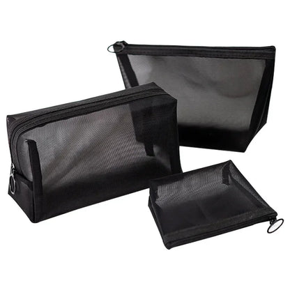 GlamMesh – Set de Organizadores de Maquillaje en Malla