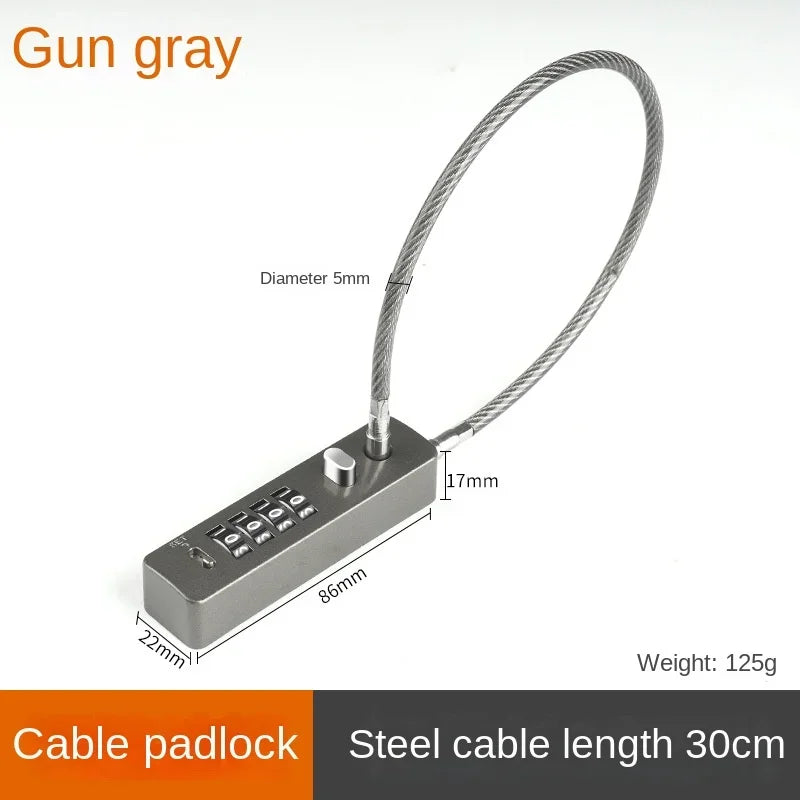 SecureFlex – Candado de Cable con Combinación Reseteable