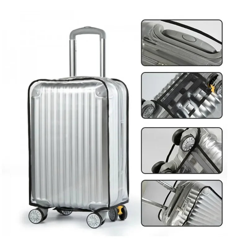 ClearGuard – Waterproof Transparent Suitcase Cover