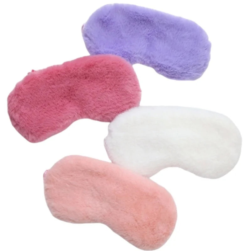 SoftDream - Mascarilla para Dormir Peluda y Súper Bloqueante