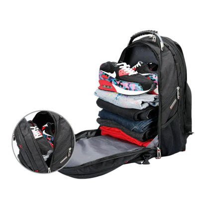 SwissPro 17” – Mochila Multifuncional para Viaje y Trabajo