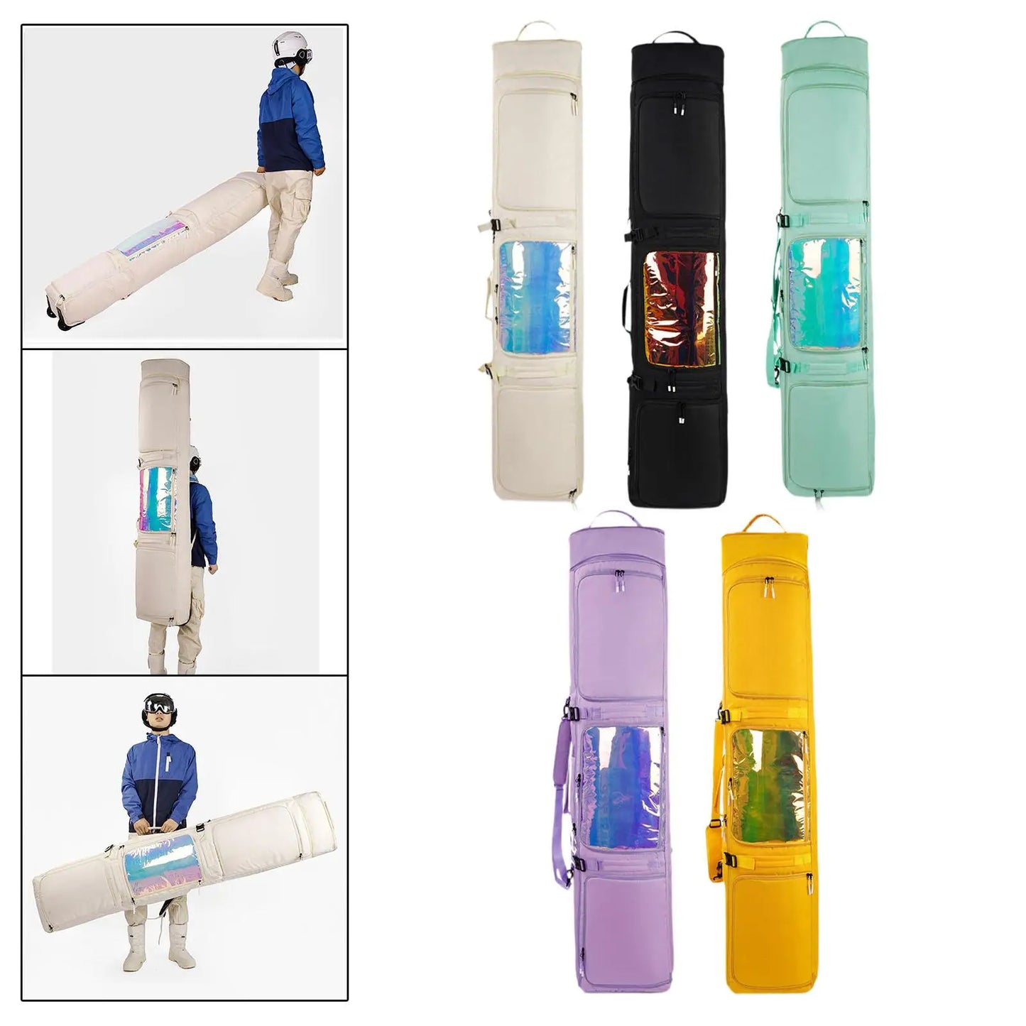 SnowGlide XL - bolsa con ruedas esquís/snowboard 100l