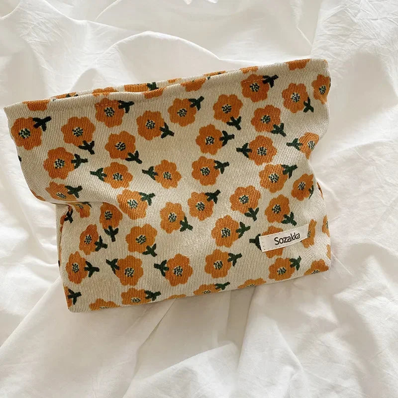 Velvet Bloom – Quilted Velvet Toiletry Bag