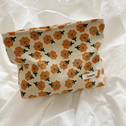 Velvet Bloom – Quilted Velvet Toiletry Bag