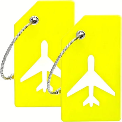 SwiftTag Duo – Etiquetas Minimalistas de Silicona para Equipaje (Pack de 2)