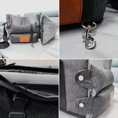 TravelBuddy Soft – Asiento de Coche y Transportín para Mascotas Pequeñas