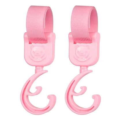 StrollHook – Ganchos Giratorios 360° para Cochecito de Bebé (Pack 2)