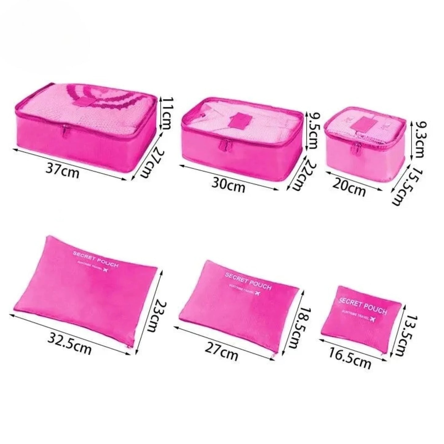 Pack&Go - Set de Organizadores de Viaje XL de 6 Piezas