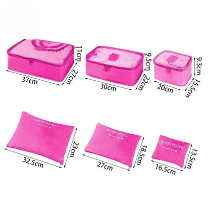 Pack&Go - Set de Organizadores de Viaje XL de 6 Piezas