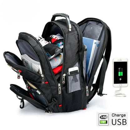 SwissPro 17” – Mochila Multifuncional para Viaje y Trabajo