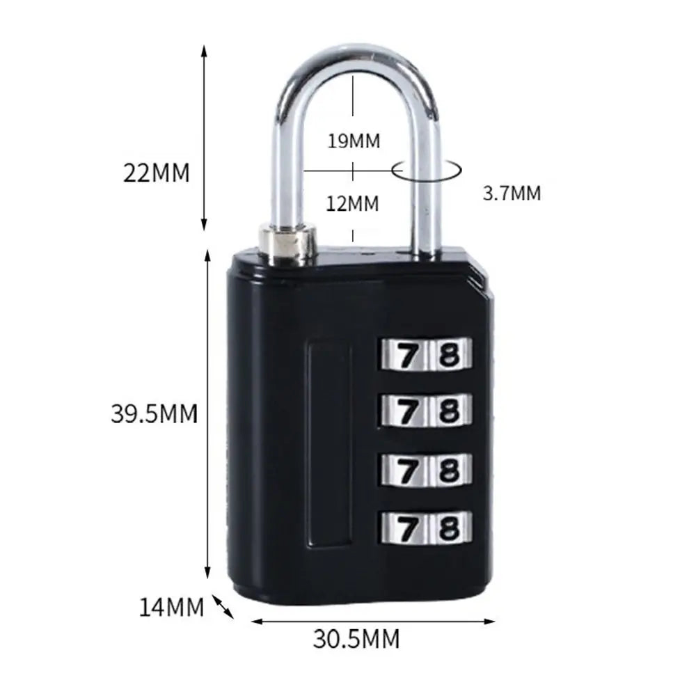 ColorLock 4D – Multicolor Anti-Theft Combination Padlock