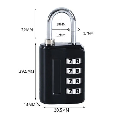 ColorLock 4D – Multicolor Anti-Theft Combination Padlock