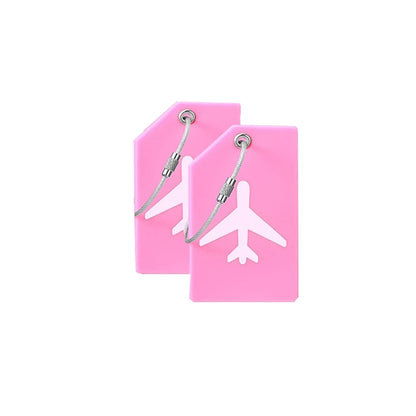 SwiftTag Duo – Etiquetas Minimalistas de Silicona para Equipaje (Pack de 2)