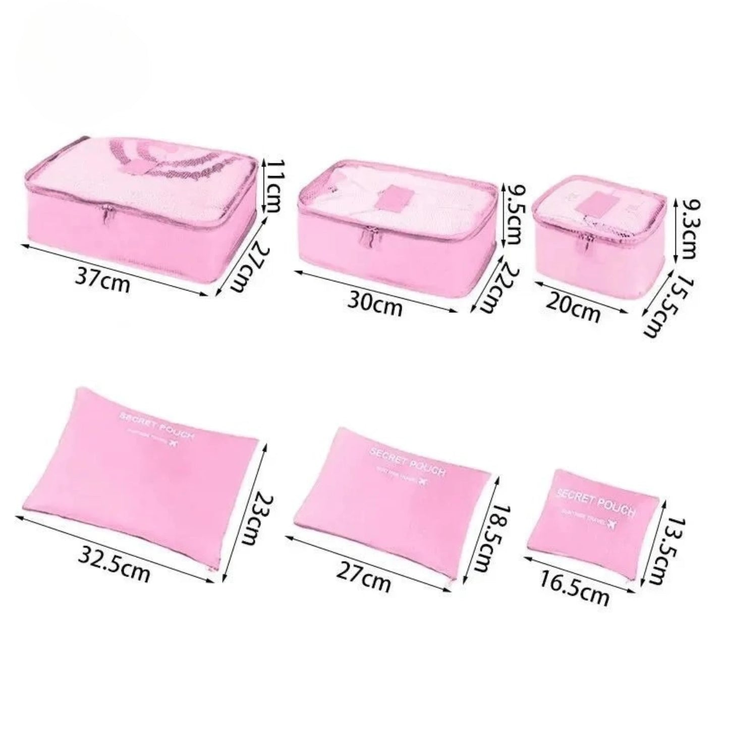 Pack&Go - Set de Organizadores de Viaje XL de 6 Piezas