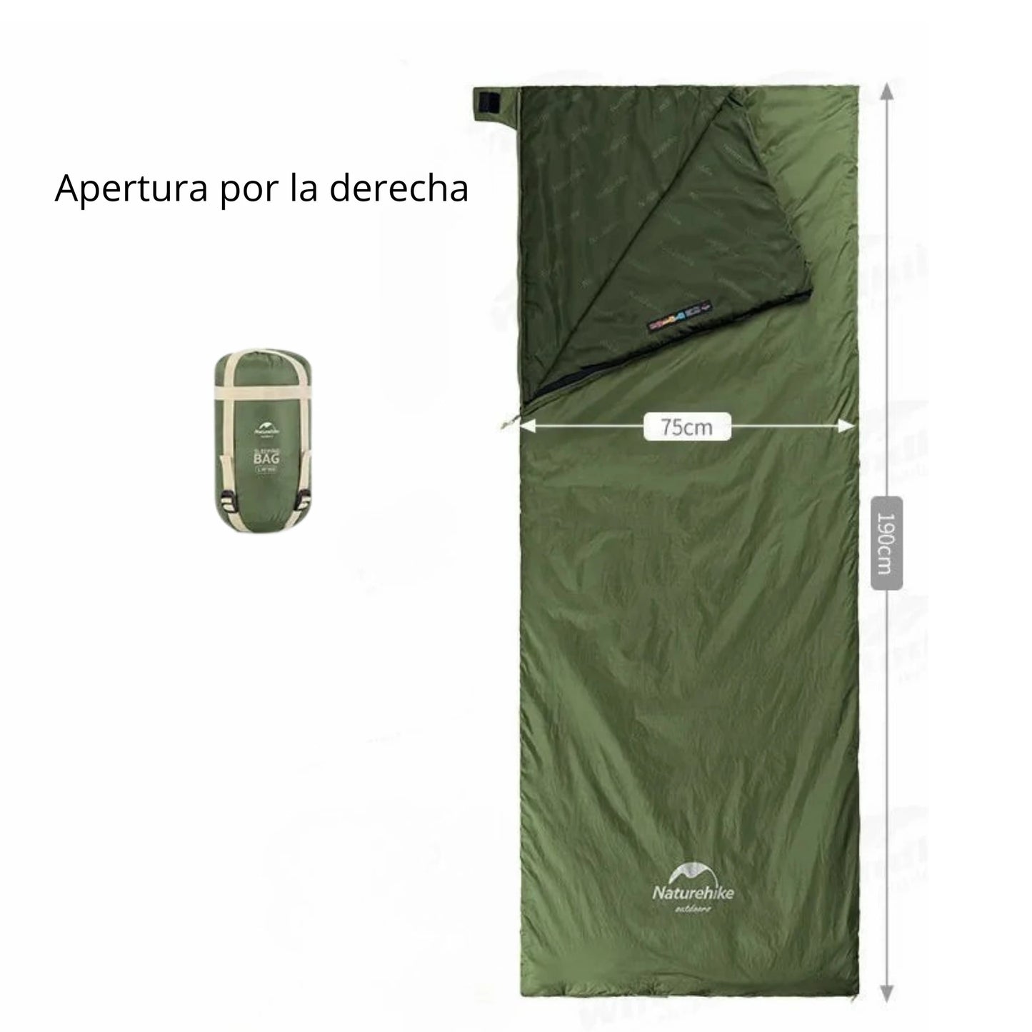 Naturehike-saco de dormir de algodón ultraligero para acampar, impermeable para pareja individual saco de dormir, senderismo turístico, primavera y verano, LW180